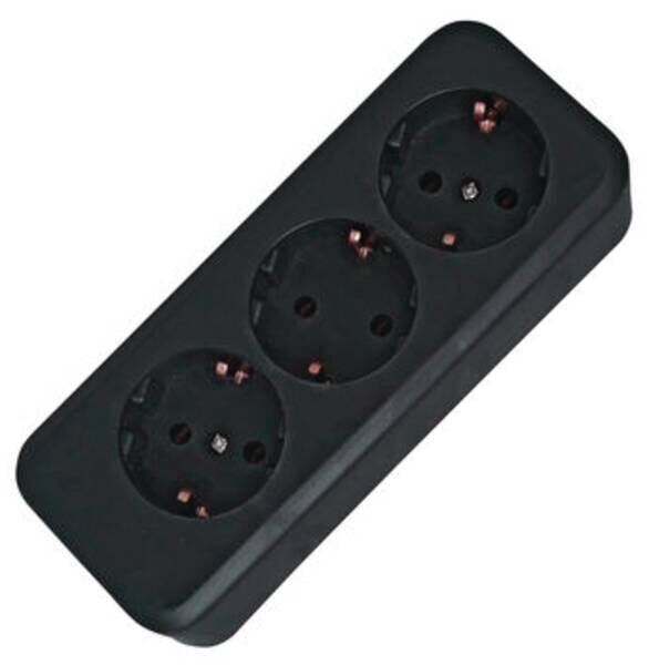 Kopp Kopp 120305001 Steckdosenleiste 3-fach ohne Zuleitung 16A 250V schwarz