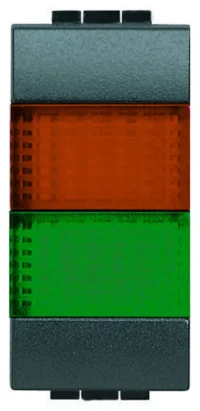BTicino L4372AV Leuchtsignal Orange/Grün für LED-Aggregate Anthrazit