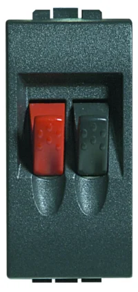 BTicino L4294 Lautsprecherklemme 1M Anthrazit