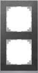 Merten Decor-Rahmen 2-fach Schiefer/aluminium MEG4020-3669