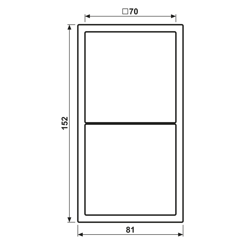 Jung Jung LCZ982BF221 Rahmen 2-fach LC32052