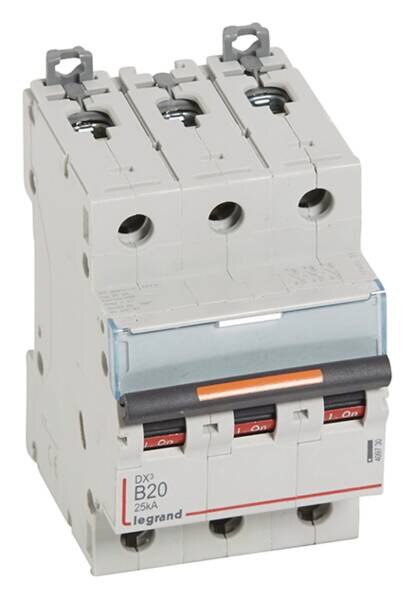 Legrand Legrand 409730 DX3 LS-Schalter B 20A 3-polig 25kA 400VAC 3TE