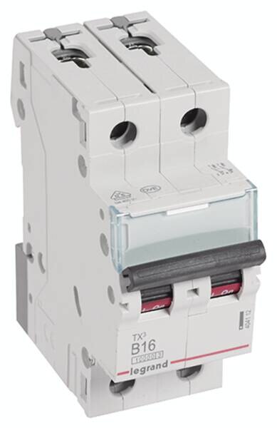Legrand Legrand 404112 TX3 LS-Schalter B 16A 2-polig 10kA 400VAC 2TE