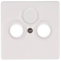 Kopp 491929185 AbdeckungAntStd.2-fach VEN reinweiß