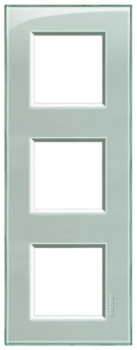 BTicino LNA4802M3KG LivingLight Abdeckrahmen 3-fach 2+2+2M Eisgrau