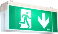BEG Brück Electronic Rettungszeichenleuchte 8W LL, 1h 2DN-H25/8/1-LLD