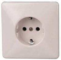 Kopp 110701088 Schutzkontsteckd.1-fach 16A 250V Komplettgerät creme-weiß