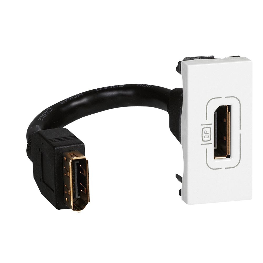 Legrand Legrand 078791 HD 15 Anschlusseinheit 1M vorverdr. Kabel 15cm Mosaic ultraweiß
