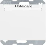 Berker Relais-Schalter Hotelcard polarweiß glänzend 16417119