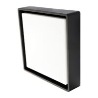 SG LEUCHTEN LED-Fassadenleuchte 21W schwarz FRAME 605367 4000K 2370lm Konverter