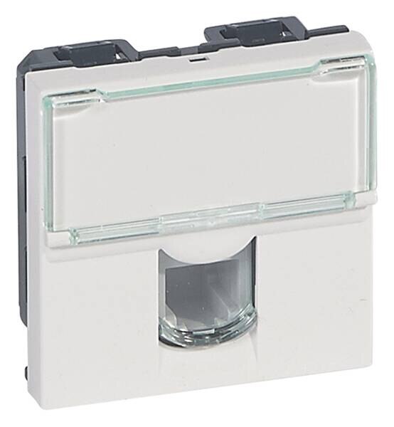 Legrand Legrand 078731 Telefondose 1-fach RJ11 2-modulig Mosaic ultaweiß