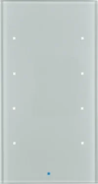 Berker Glas-Sensor 4-fach aluminium 75144034