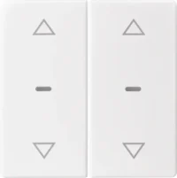 Berker Abdeckung Tastsensor-Modul 2-fach polarweiß 80961329