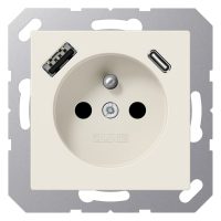 Jung A1520F-15CA Steckdose Frz/Belg m.USB Typ AC