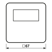 Jung Timer Standard, Display Echtglasfront CD 1750 D SW