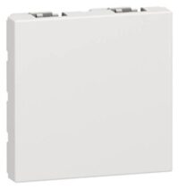 Legrand 077071 Blindabdeckung 2-modulig für Montagepl. 3-/4-fach Mosaic ultraweiß