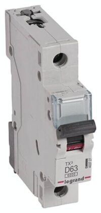 Legrand 403727 TX3 LS-Schalter D 63A 1-polig 6kA 230/400VAC 1TE