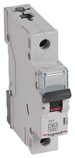 Legrand 403727 TX3 LS-Schalter D 63A 1-polig 6kA 230/400VAC 1TE