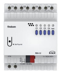 Theben Schaltaktor 4-fach, ohne Erweiter. RM 4 U KNX