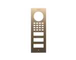 DoorBird D1102V Aufputz Frontblende – Echtes Messing