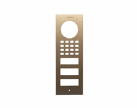 DoorBird D1102V Aufputz Frontblende – Echtes Messing
