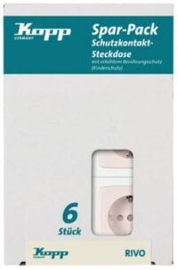 Kopp 945117052 6Steckdose KiSi RIVO weis