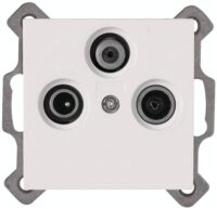 Kopp 941329084 Antennensteckdose 3-fach TV/RF/SAT ATHENIS reinweiß