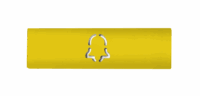 DoorBird D21x Namensschild für eine Ruftaste, Glockensymbol – RAL 1016
