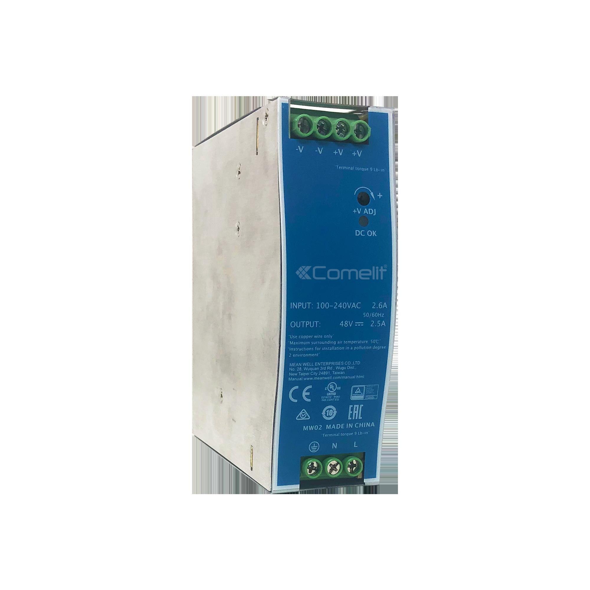 Comelit Comelit PS4825A Netzteil 48V 2,5A 120W HUT-Schienenmontage