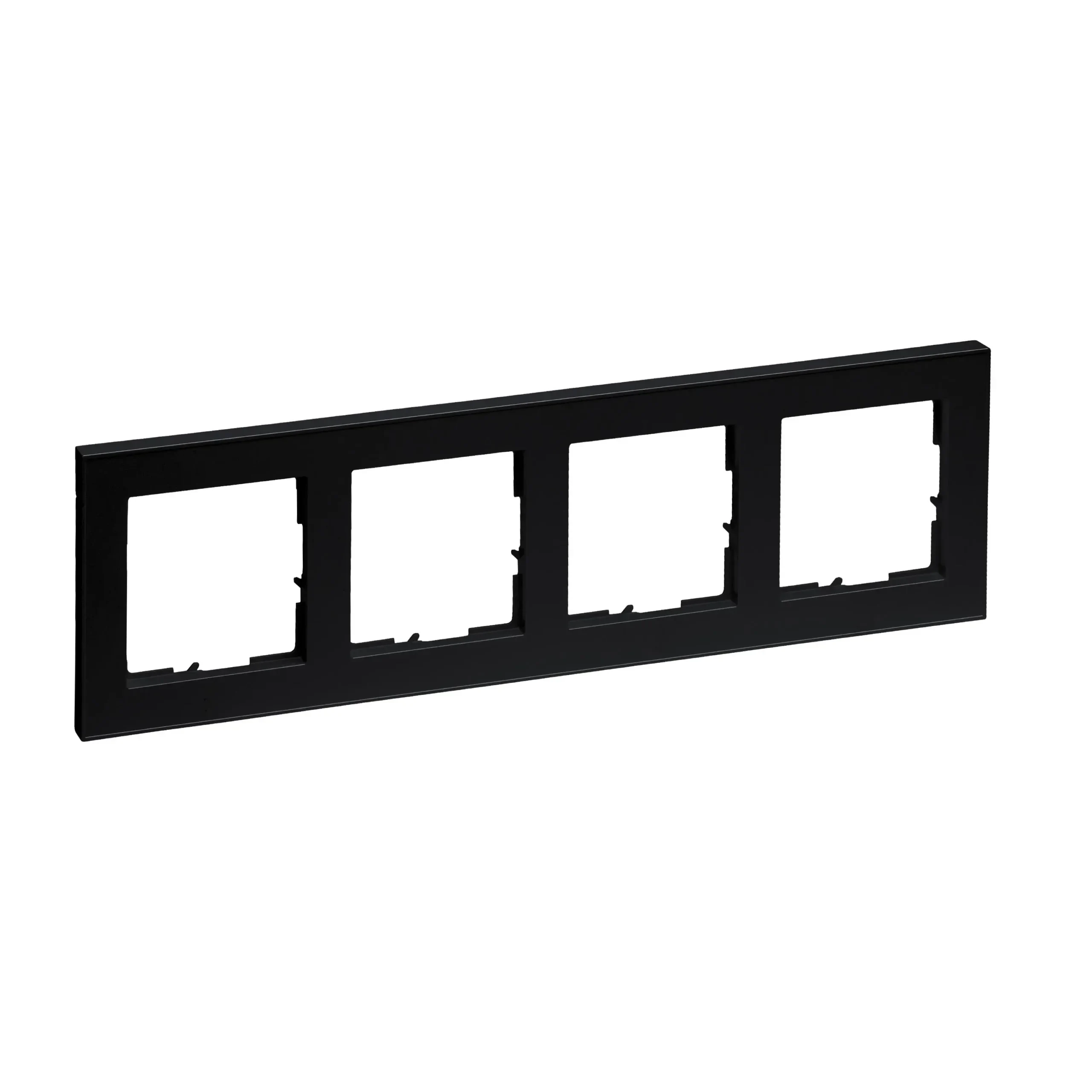 Legrand Legrand 765384 SEANO+4-fach Rahmen in der Farbausführung Schwarz lackiert