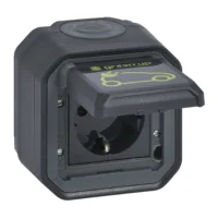 Legrand 069708L Plexo New FRAP Green'Up Schutzkontakt-Steckdose