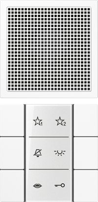 Jung Audio-Innenstation m.Beschriftungsfeld SI AI LS 6 WW