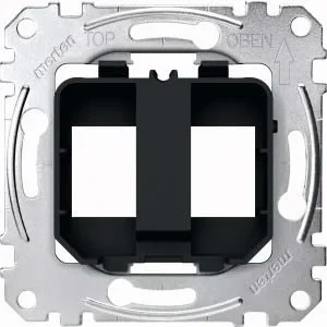 Merten Merten Tragplatte schwarz/ge für Steckverbinder MEG4566-0003