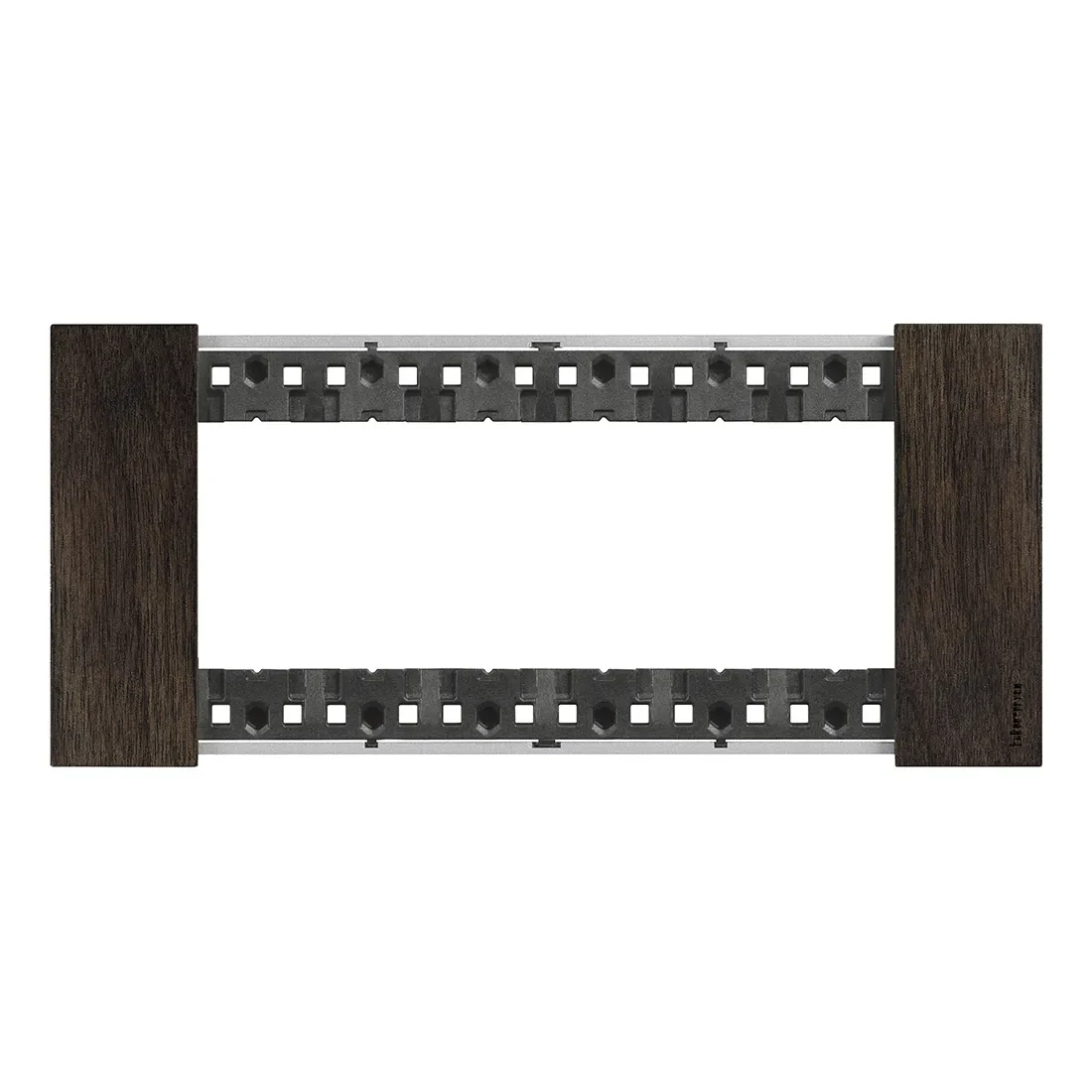 BTicino KA4806LG LivingNow Abdeckrahmen 6-modulig in der Farbausführung Walnuss