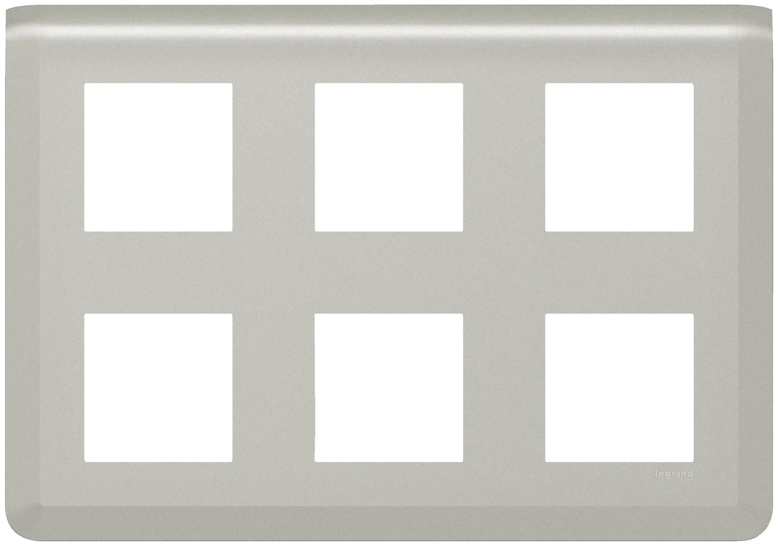 Legrand Legrand 079332L Rahmen 2x3x2-modulig horizontal Mosaic Aluminium