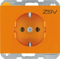 Berker SCHUKO-Steckdose or mit Aufdruck 47157114
