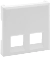 Legrand 864143 Abdeckung 2-fach RJ11/RJ45 Niloe Step ultraweiß