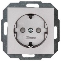 Kopp 940047086 Schutzkontaktsteckdose 1-fach KS 16A 250V Athenis stahl