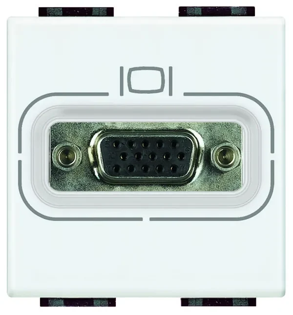 Legrand BTicino N4282 Video Anschlussdose HD15 2M Weiß