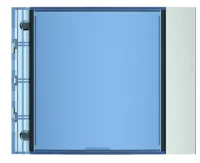 Bticino 352201 Frontblende Infomodul SFERA Aluminium Allmetal