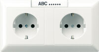 Jung Kanal-SCHUKO-Steckdose 2-fach 16A 250V AS 1522 NA WW