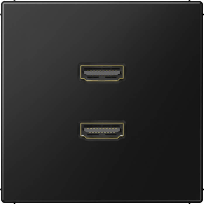 Jung Jung Multimedia-Anschlusssystem graphitschwarz matt MA LS 1133 SWM