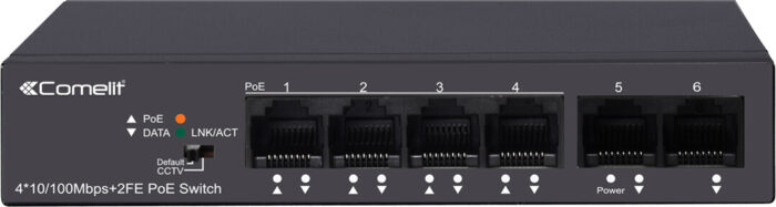 Comelit Group POE Switch 4 POE Ports IPSWP06N100A – Bild 1