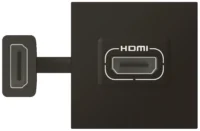 Legrand 079479L Einsatz HDMI Typ A 2M m.15cm Anschlusskabel Mosaic schwarz