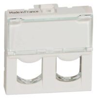 Legrand 078603 Adapter Systimax 2-fach Mosaic weiß