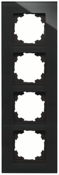 Kopp 406605001 Glas-Rahmen 4-fach HK07schw