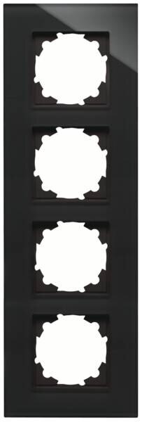 Kopp Kopp 406605001 Glas-Rahmen 4-fach HK07schw