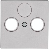 Kopp 490947007 AbdeckungAntStd.2-fach HK07 stahlfarben