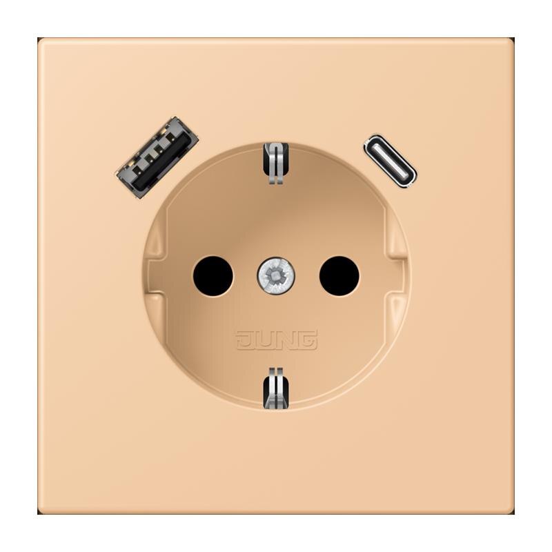 Jung Jung LC1520-15CA237 SCHUKO-Steckdose mit USB Typ AC LC32122