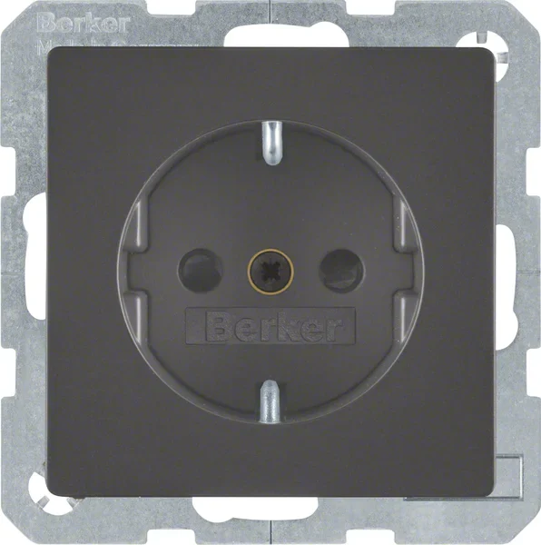 Berker Berker SCHUKO-Steckdose anthrazit/sa 41236086